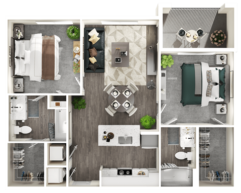 a 1 bedroom floor plan of a house with a bathroom and a living room